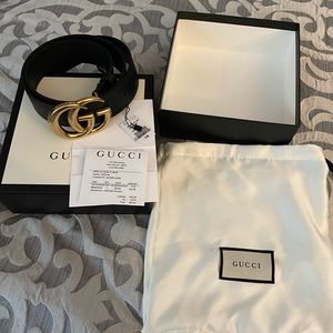 New GG wide black belt. Authentic